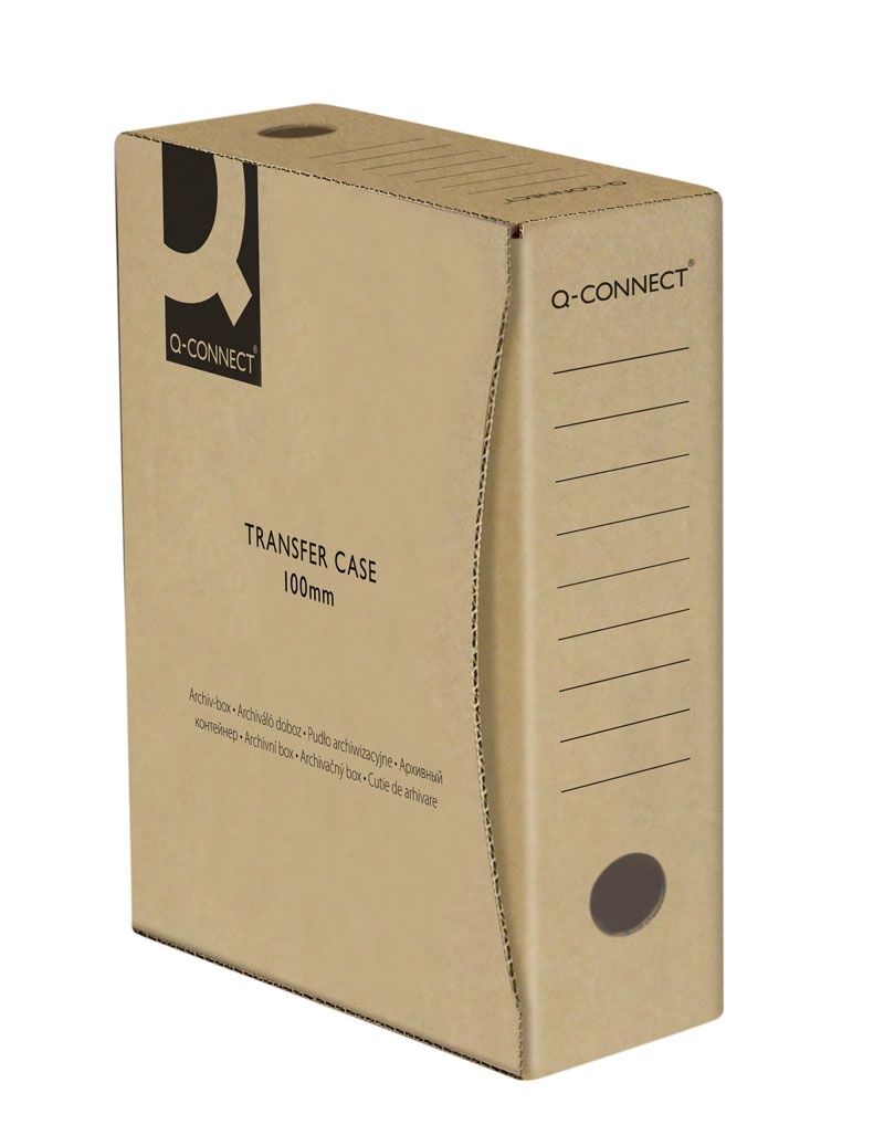 Бокс архівний A4/100 мм Q-CONNECT KF15838 крафт